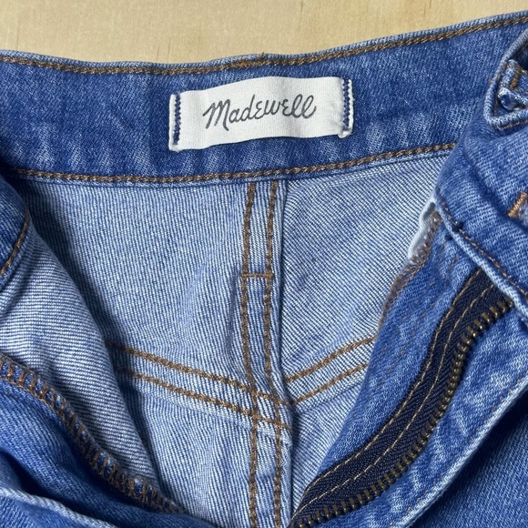 Madewell Distressed Blue Ankle Jeans. THE HIGH-RISE SUM CROP BOYJEAN Size 28 - Picture 7 of 13